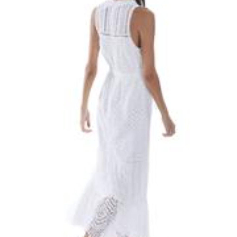 Allison New York Mixed Eyelet White Maxi Dress NWT - Picture 3 of 3